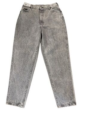 Vintage 80s Lee Frosted Riders Jeans 16M USA Gray Acid Wash Deadstock